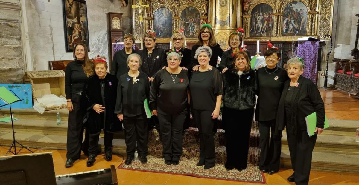 La Coral Villa de Longares protagonizó un excelente recital. | SERVICIO ESPECIAL