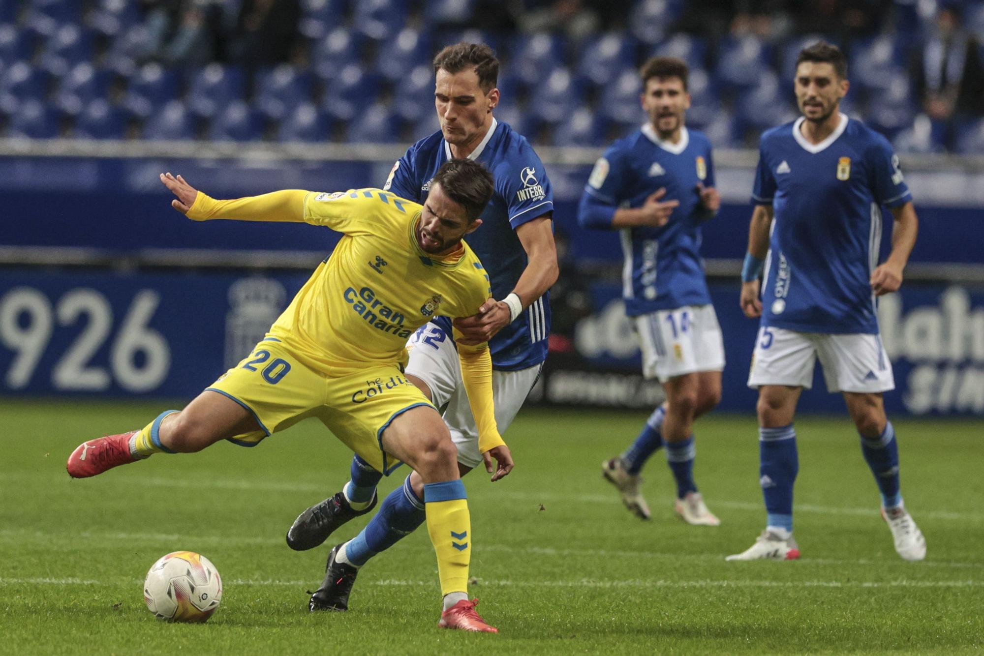 En imágenes: así fue el empate entre el Real Oviedo y Las Palmas