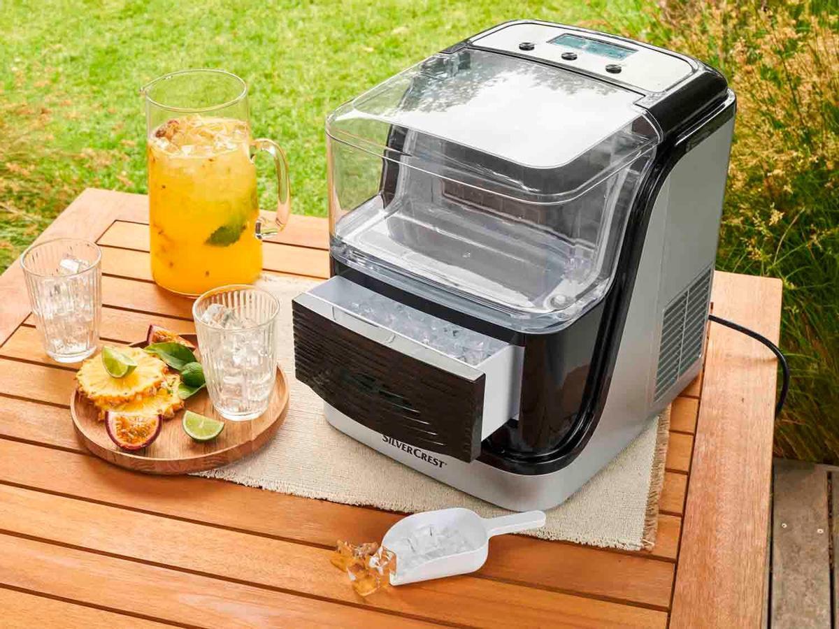 Máquina de cubitos de hielo.