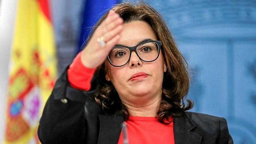 La vicepresidenta espanyola en funcions, Soraya Sáenz de Santamaría