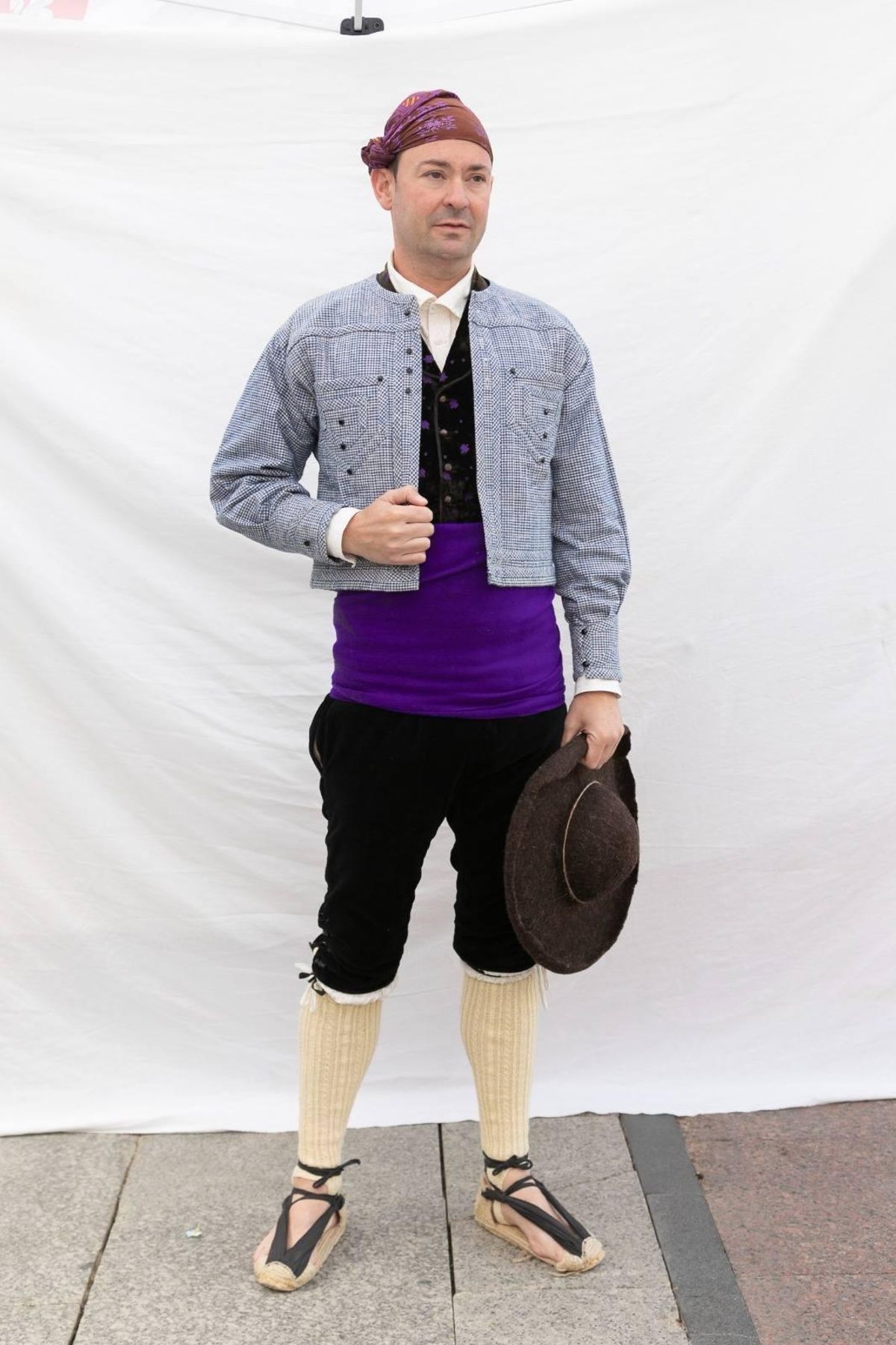 Rubén Tesa Asín, ganador del Concurso de Traje Regional masculino.