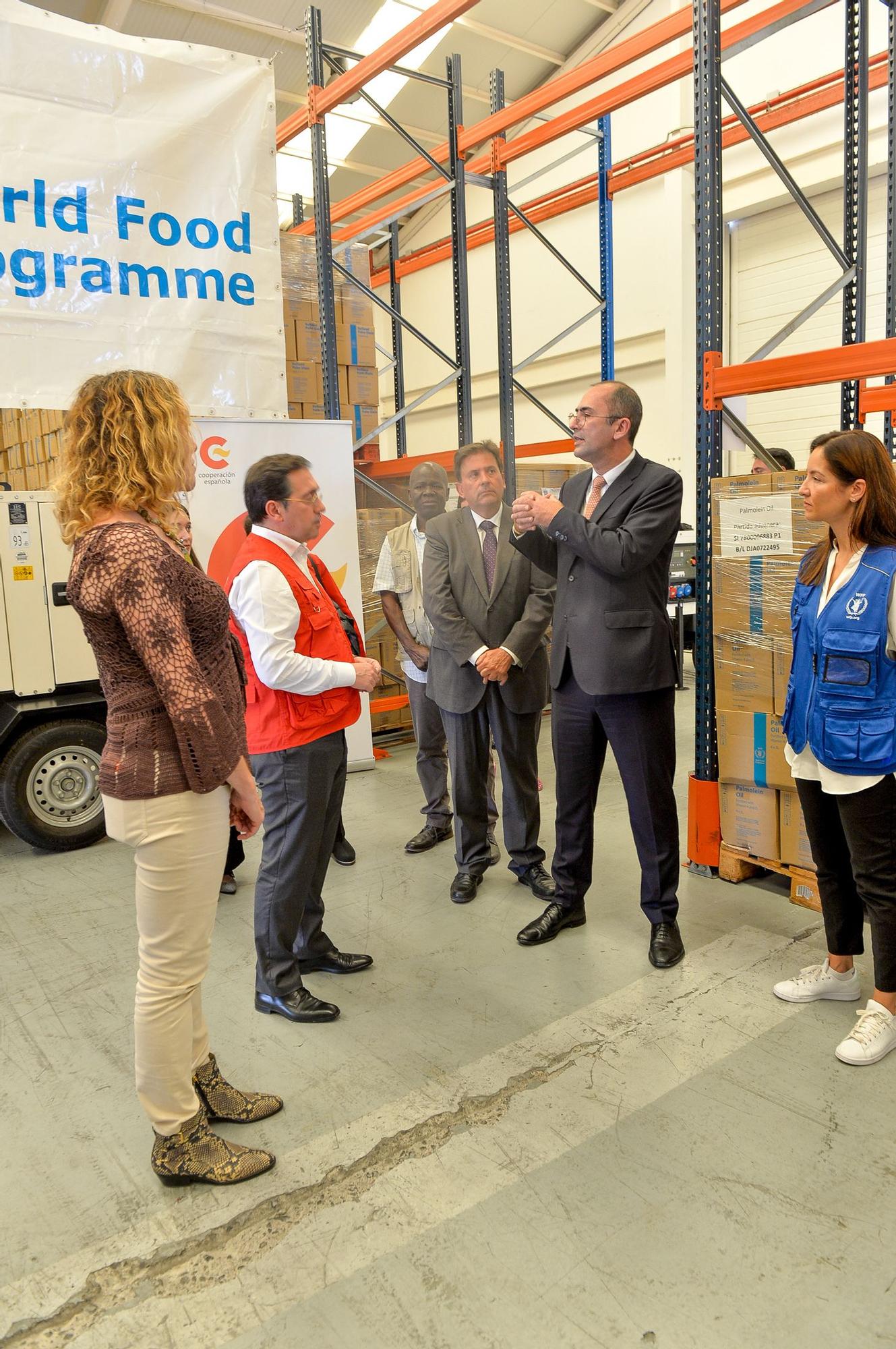 Visita de José Manuel Albares a la sede del Programa Mundial de Alimentos