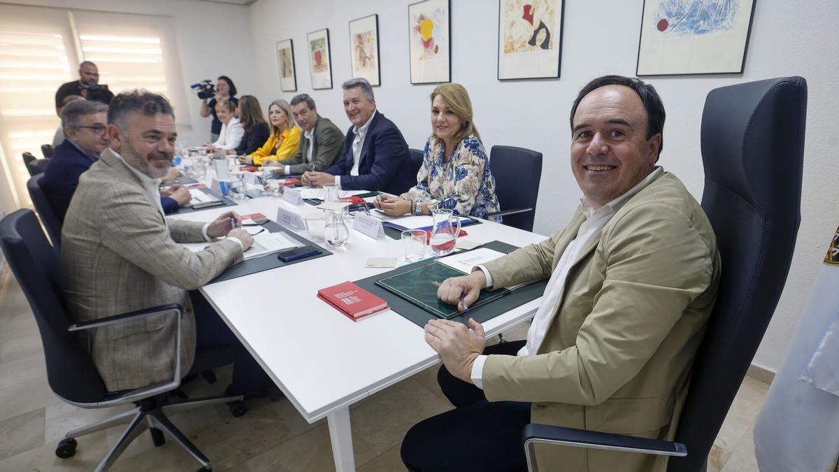 Juanfran Pérez Llorca preside el pleno del Consell, celebrado este viernes en Torrevieja.