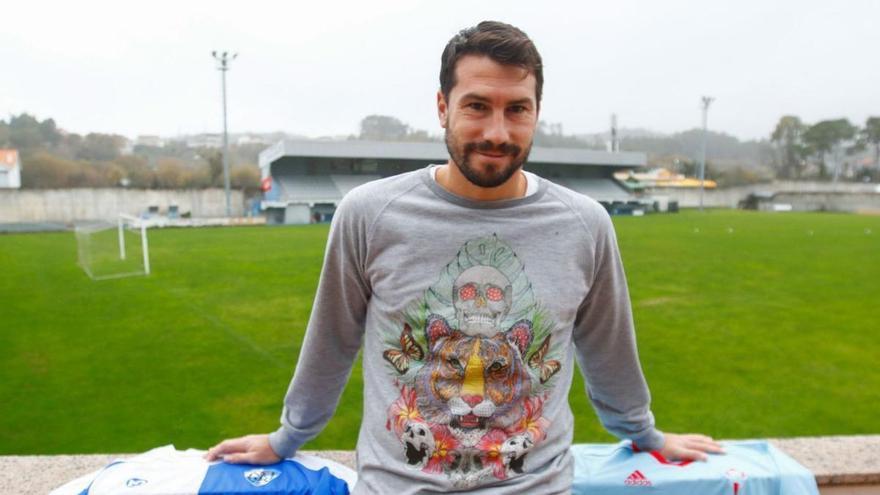 Dani Abalo, durante su etapa como jugador del Portonovo.