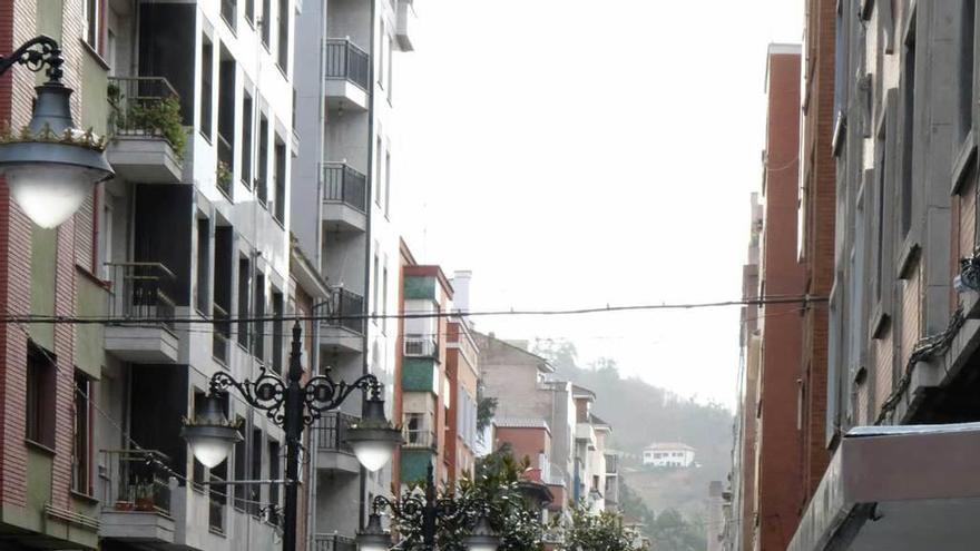 La calle La Vega de Mieres, donde ocurrieron los hechos.