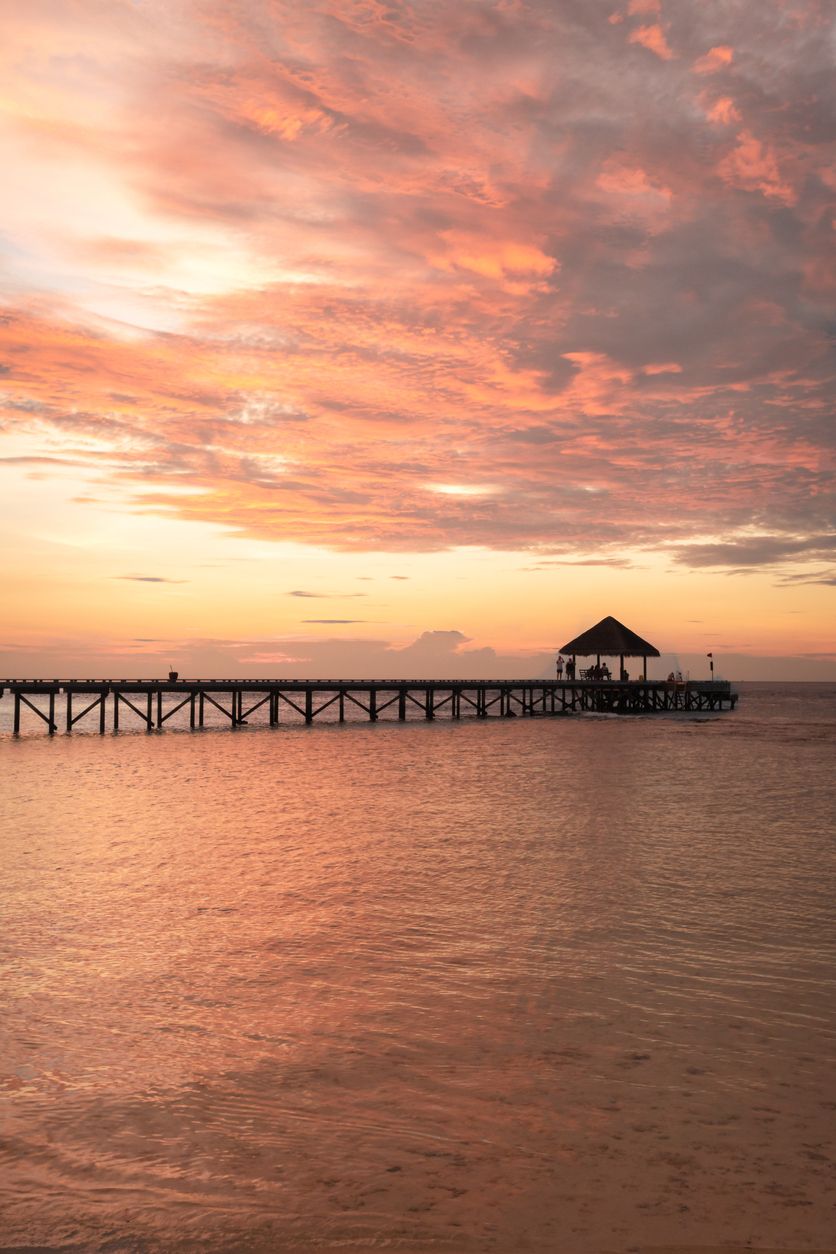 Atardecer en Helengeli, Maldivas.