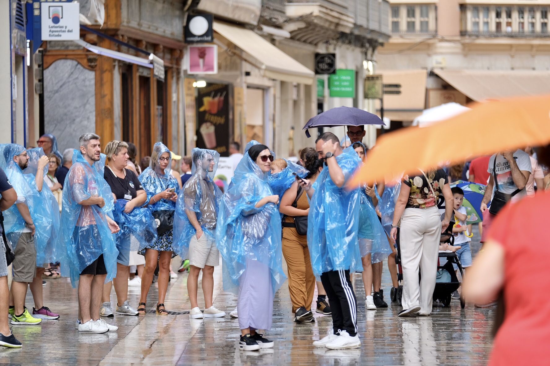 Una tormenta para despedir agosto en Málaga