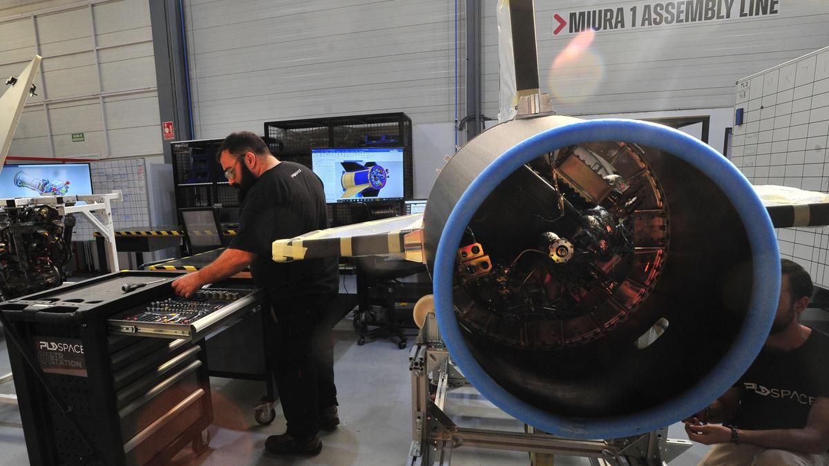 Una parte del cohete "made in Elche" diseñado por PLD Space