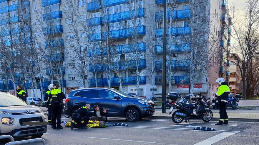 Herido un motorista tras una colisión con un coche en el Actur