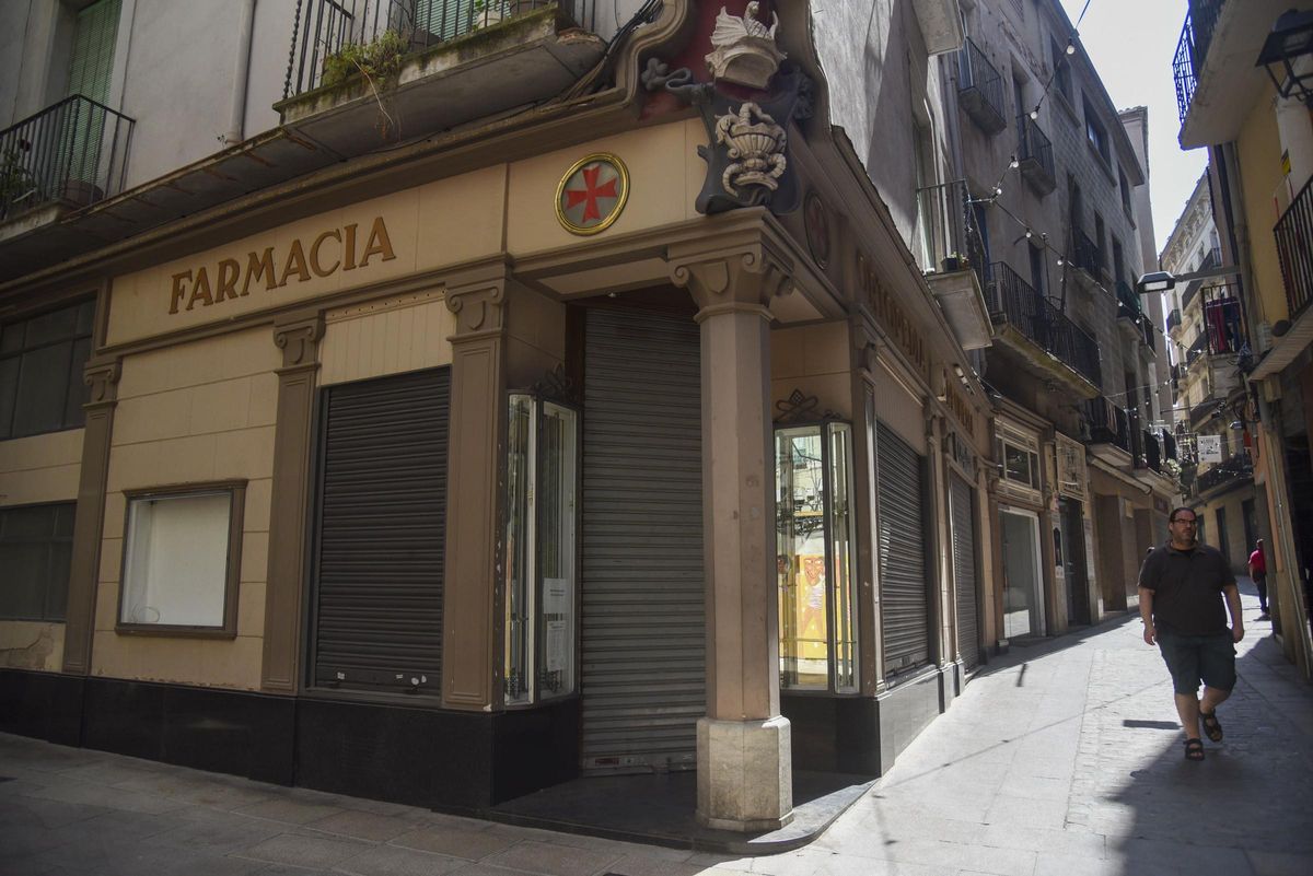 La Farmàcia Sala, ja tancada