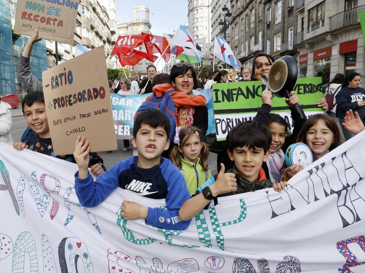 Manifestación de Educación en Vigo