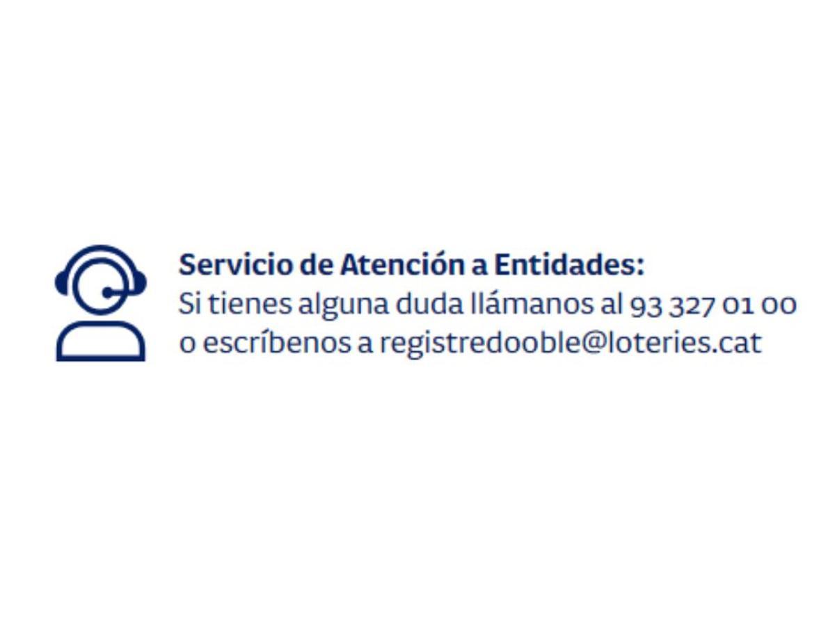 Contacto para acceder al Servicio de Atención a las Entidades. 