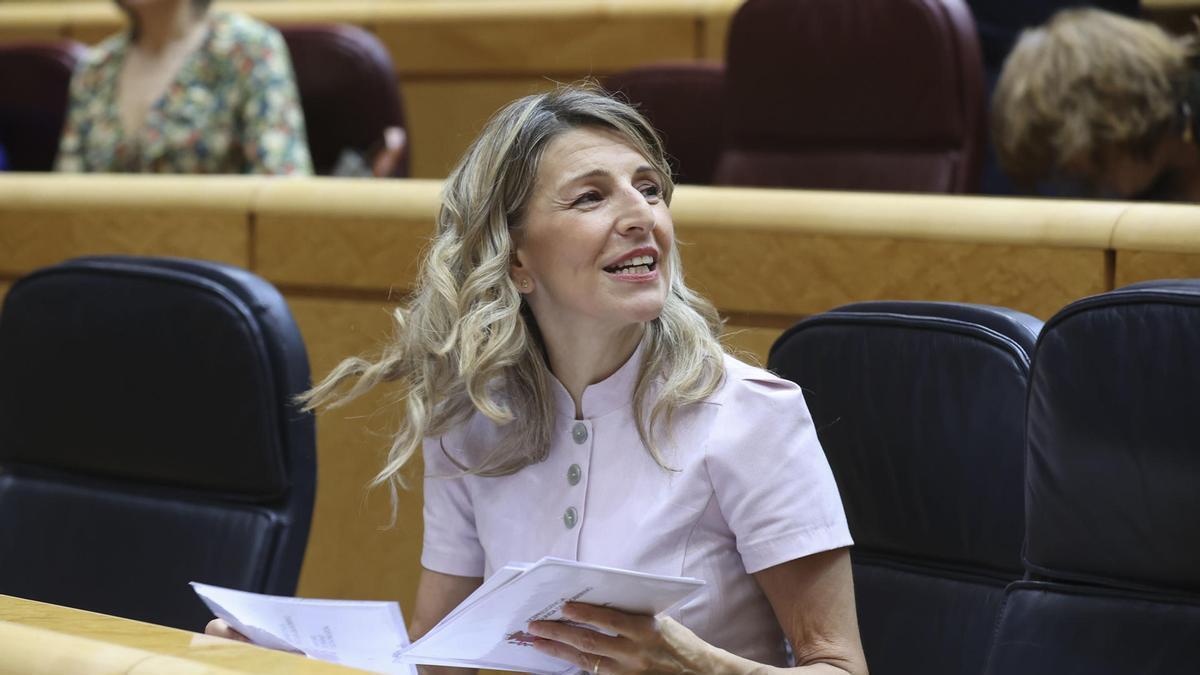 La ministra de Trabajo, Yolanda Díaz.