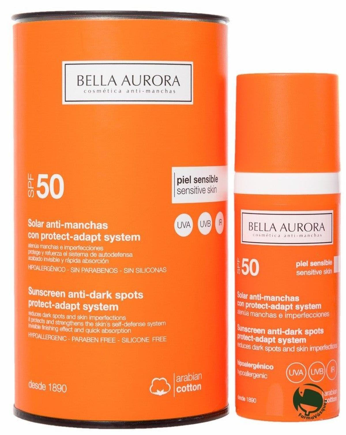 Protector solar anti-manchas 50 de Bella Aurora