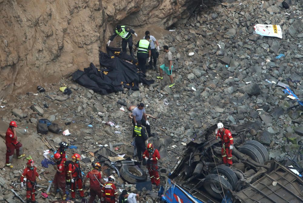 Accidente de autobús en Perú