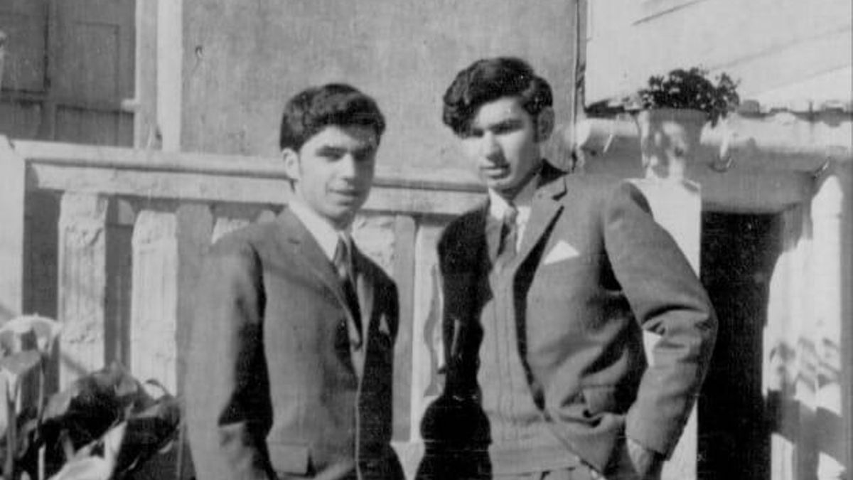 Manuel Reboiras, izq., y Moncho Reboiras, en 1970