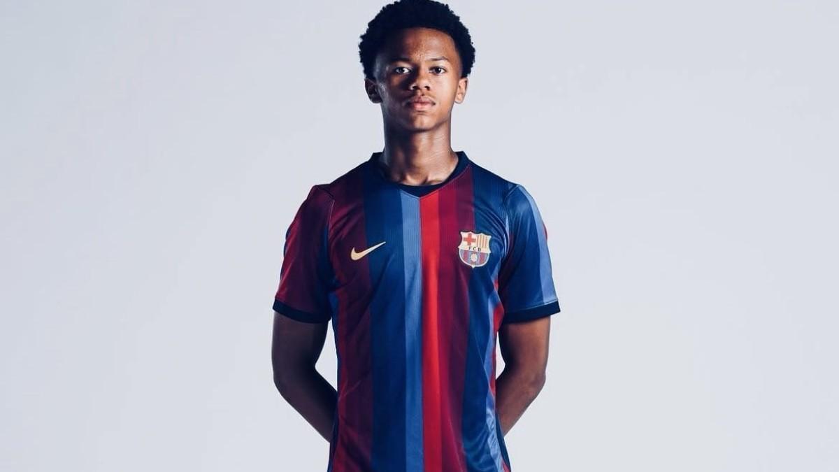 Mikael Baza es una apuesta de futuro para la defensa del Barça