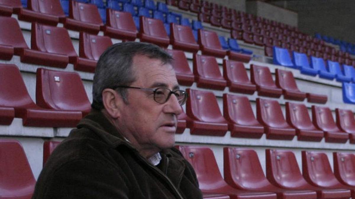 Adolfo Ceñera, en el campo de Ganzábal.