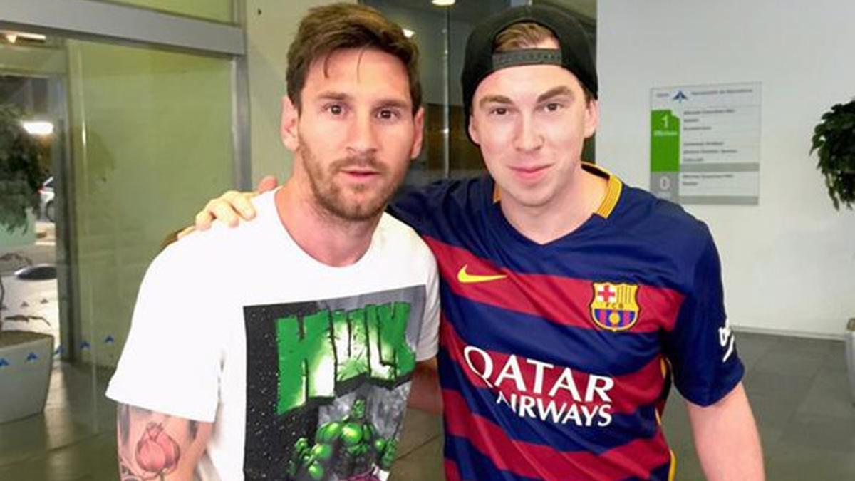 Hardwell se hizo una fotografía con Messi