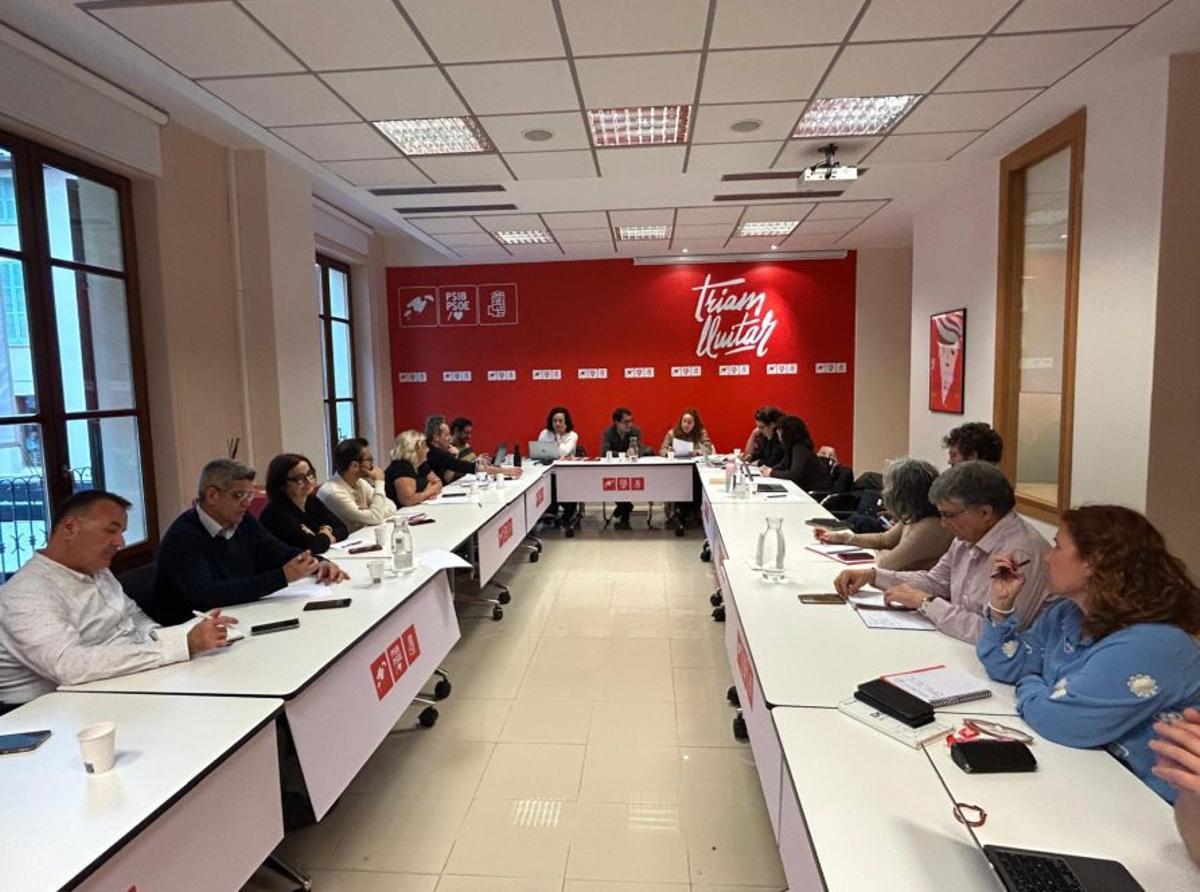 Reunión de la ejecutiva de la Agrupación Socialista de Palma.