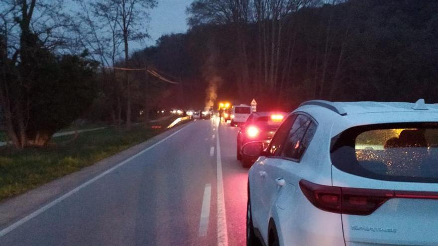 Quatre ferits, un de greu, en l&#039;accident de la carretera de la Vergonya a Vilanna