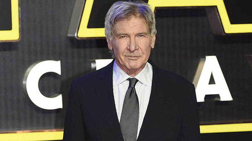 Harrison Ford en un preestreno de Star Wars en Leicester en 2015.