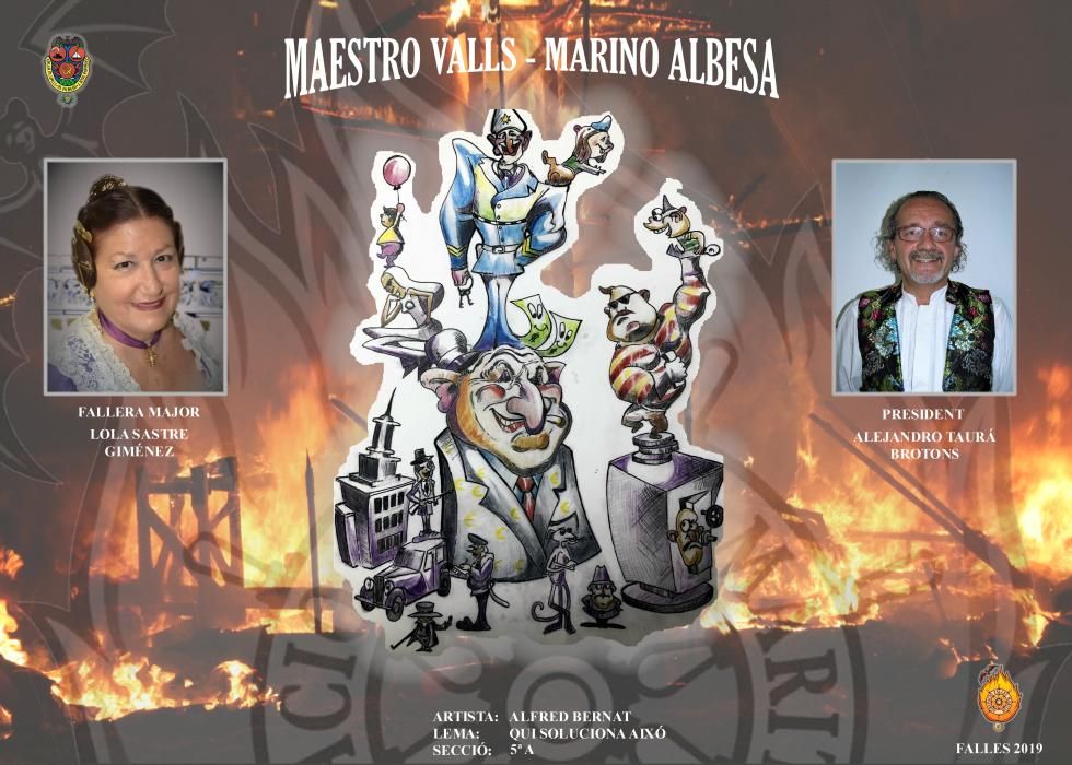 Conoce todos los proyectos de Fallas 2019 en el Marítimo