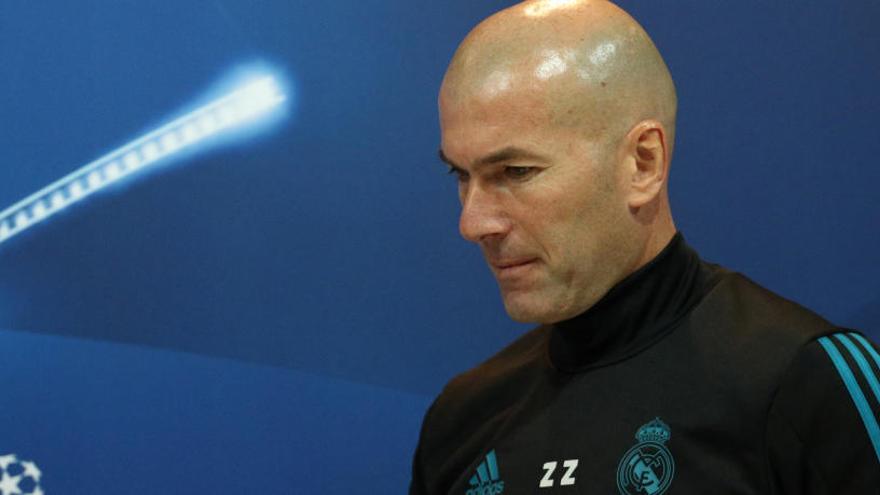 Zidane a la roda de premsa d&#039;ahir