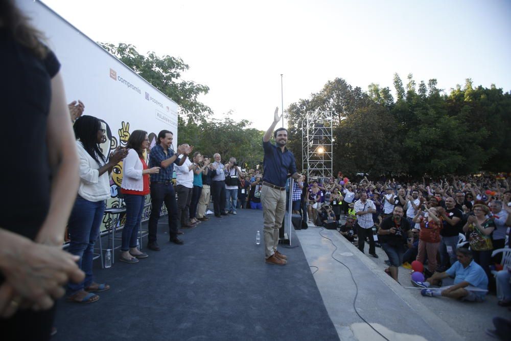 La coalición 'A la valenciana' ha celebrado este acto de campaña en el Parque Lo Morant