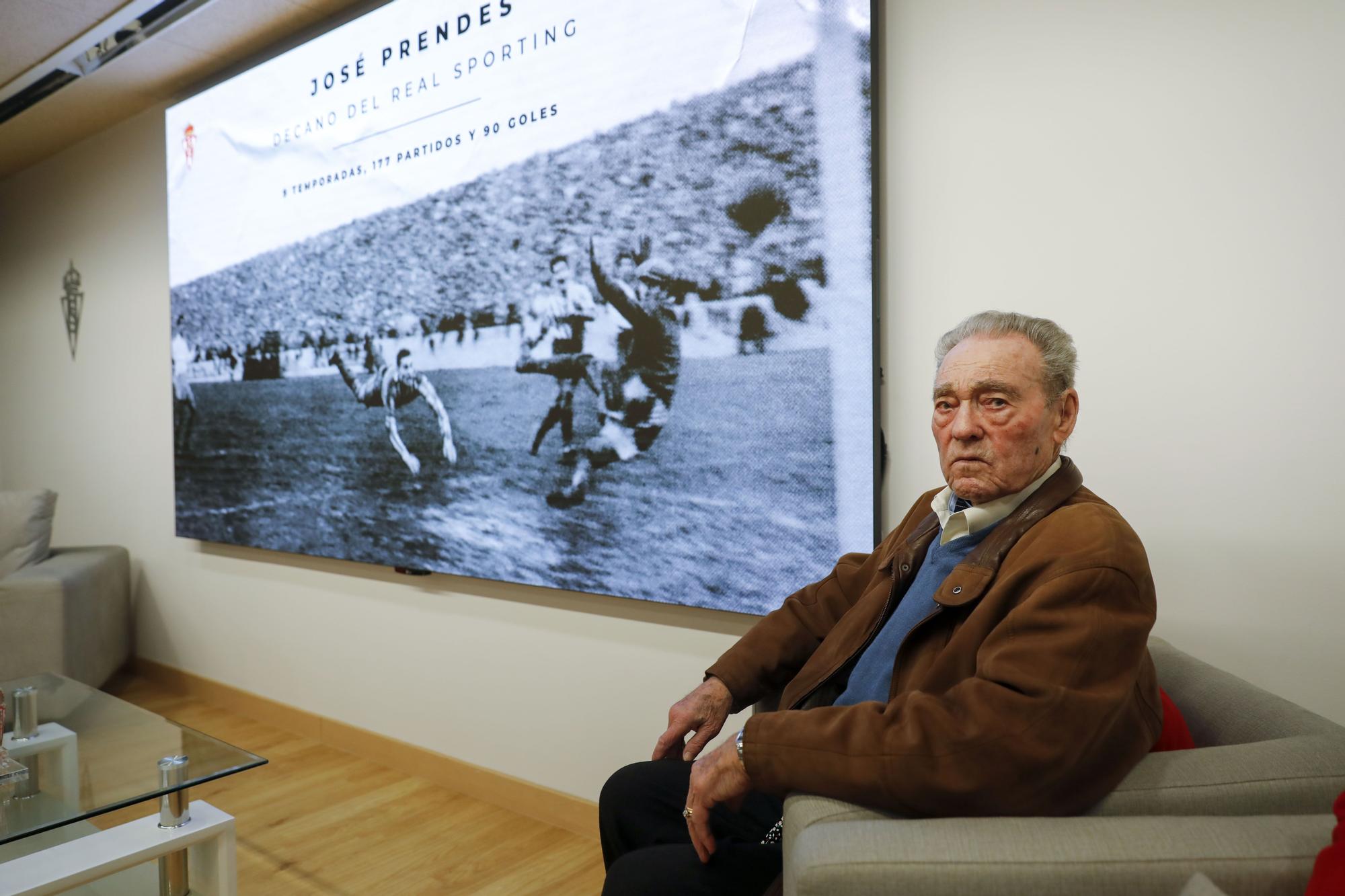 El homenaje del Sporting a Prendes, en imágenes