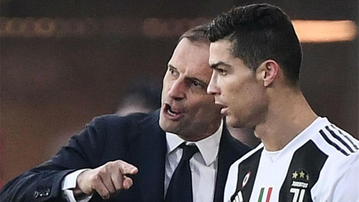 Allegri defiende a Ronaldo tras fallar un penalti