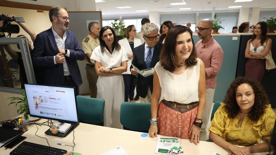 Inauguración del punto de información laboral de la BLET