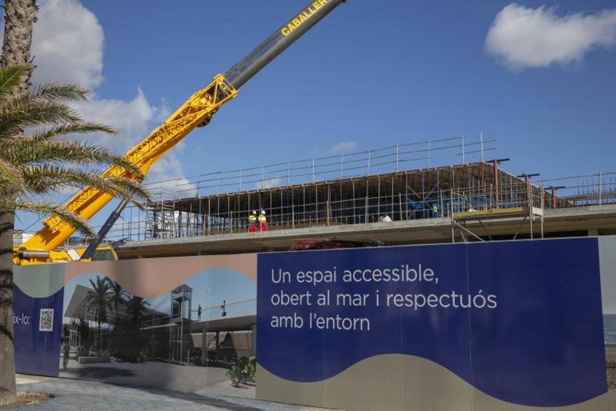 Obras en el Port Olímpic, el futuro balcón gastronómico