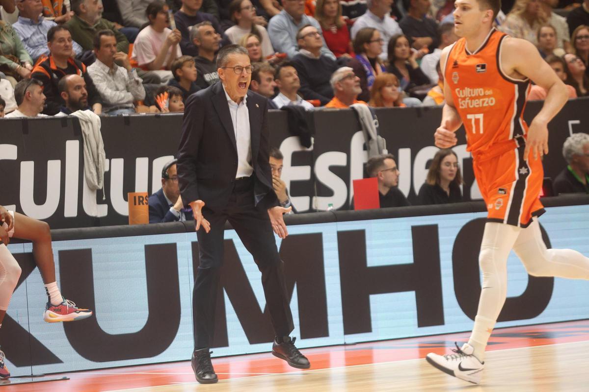 Pedro Martínez durante el partido contra el Unicaja