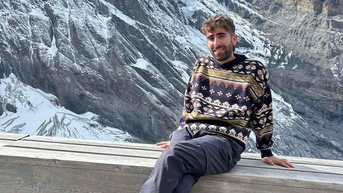 Mario Bielsa, en el Monte Perdido, en el Pirineo aragonés.