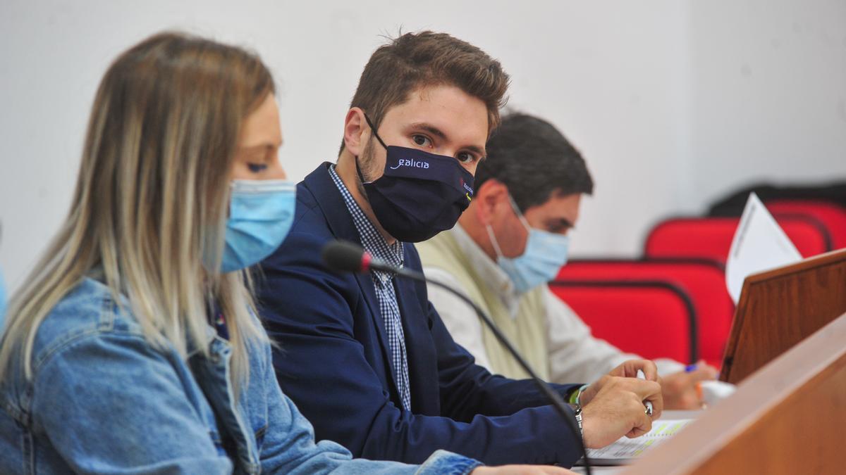 Iván Caamaño, durante el debate municipal en el que fracasó la aprobación del presupuesto de 2021