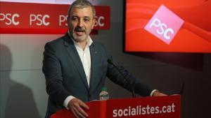 Jaume Collboni durante una rueda de prensa.