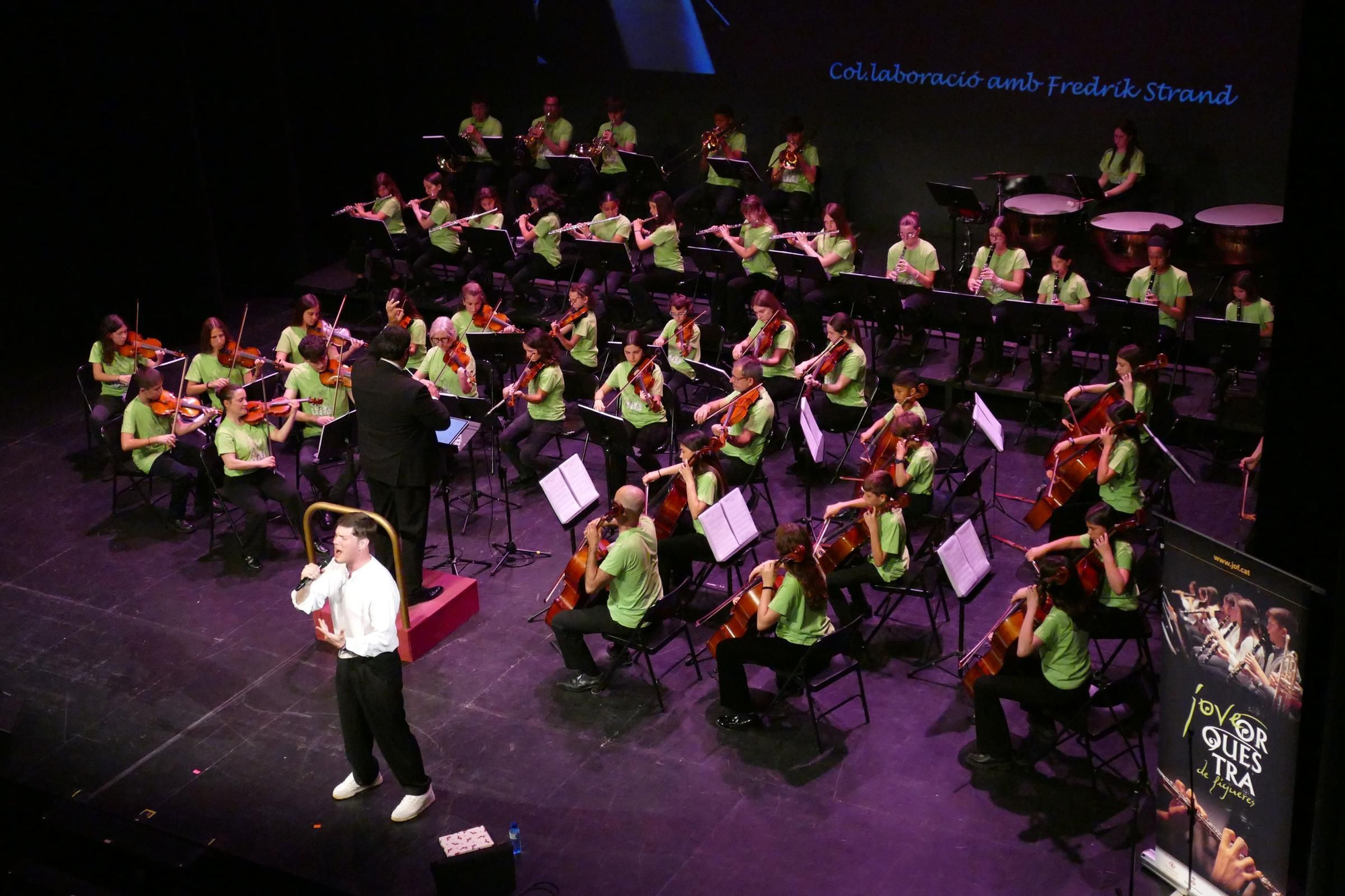 La Jove Orquestra de Figueres i Fredrik Strand emocionen el Teatre El Jardí amb el gran concert de Fires