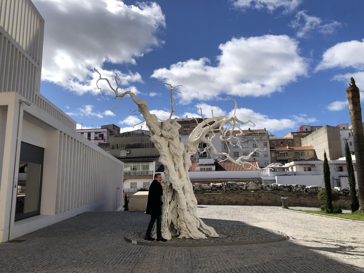 Emilio Tuñón, esta mañana.