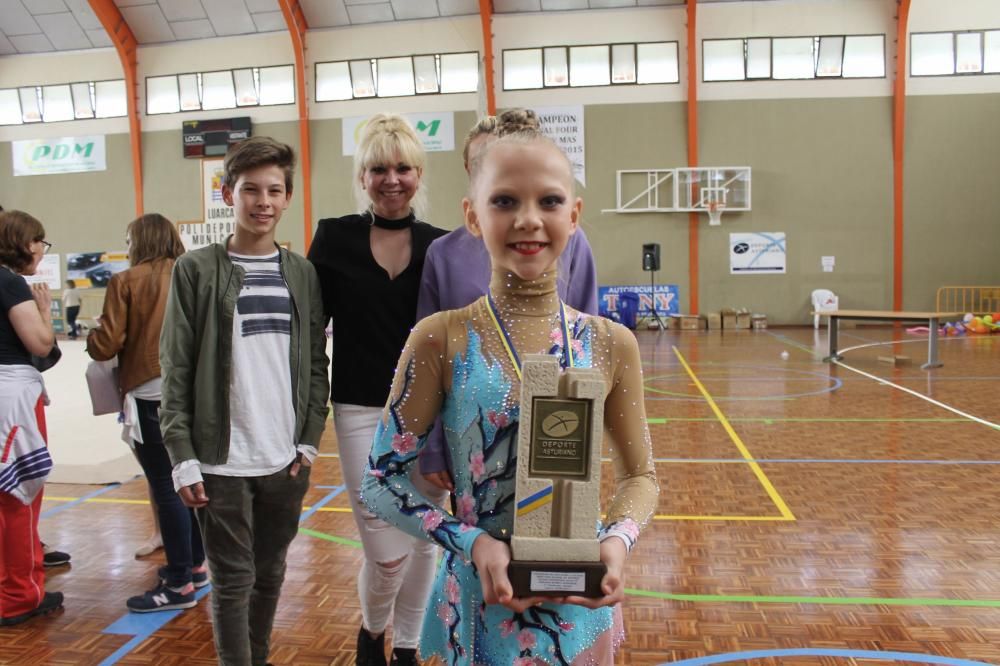 Las futuras "reinas" de la gimnasia asturiana