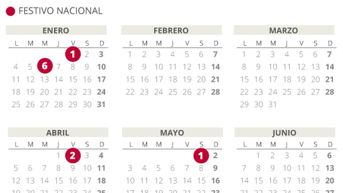 Calendario laboral España 2021