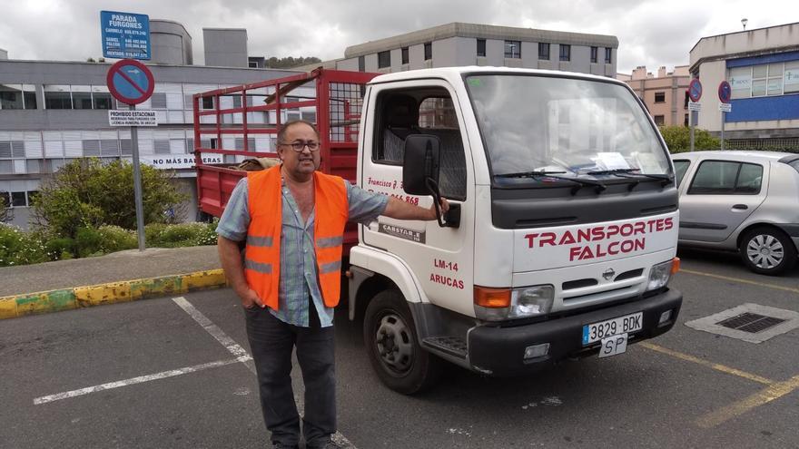 Los transportistas canarios, al límite: «Si trabajo, pierdo dinero»
