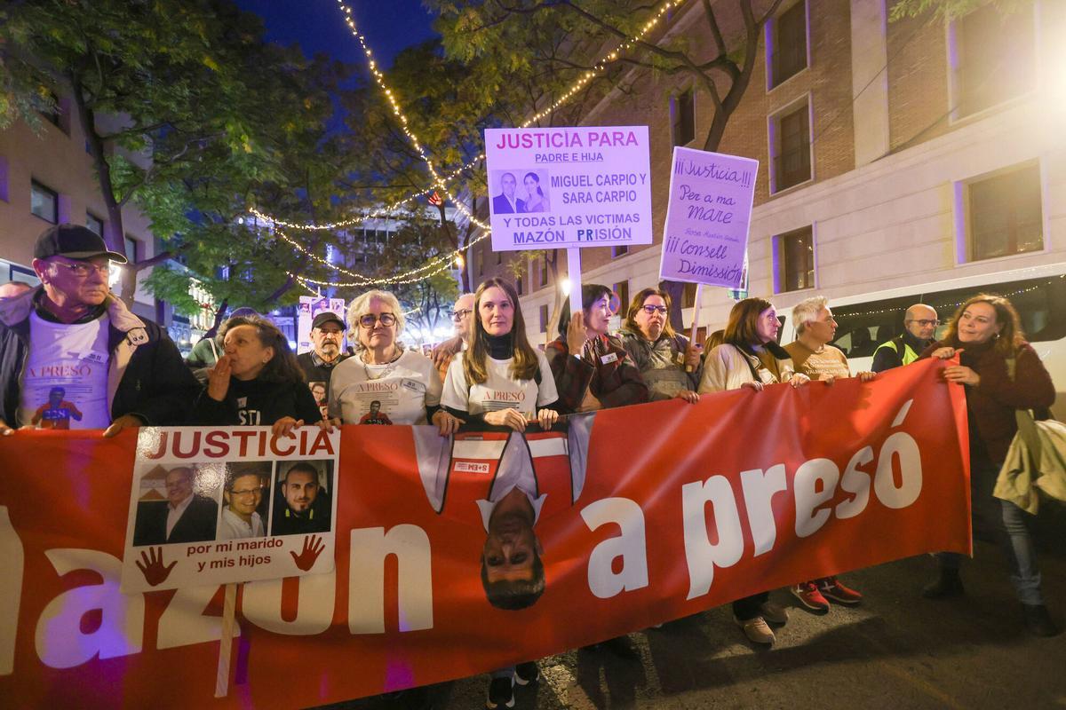 Manifestación en València contra Mazón, el 29 de noviembre de 2025.