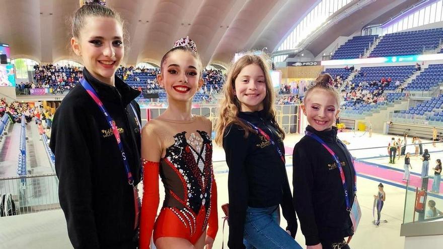 El Club Rítmica La Corredoria no alcanza sus objetivos, pero suma aprendizaje en el Nacional