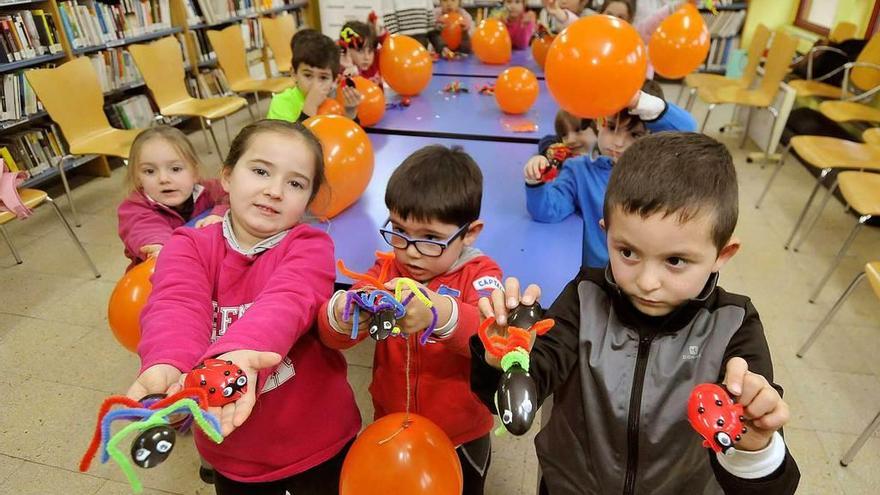 Insectos gigantes en Ujo para homenajear a Roald Dahl