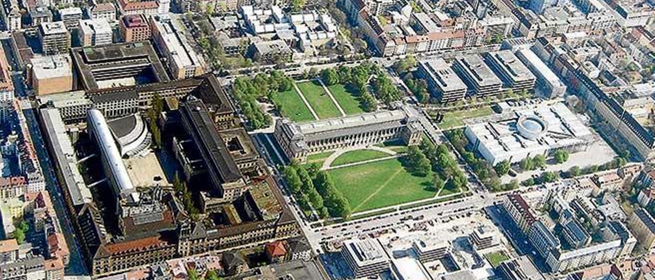 El campus principal de la Universidad Técnica de Munich (TUM).