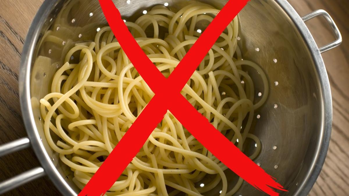 Llevas escurriendo mal la pasta toda tu vida.