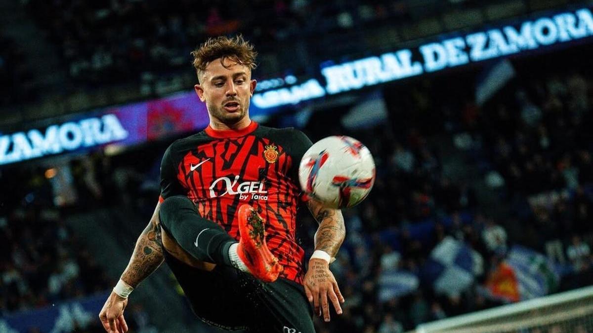 Pablo Maffeo, durante un partido de Liga