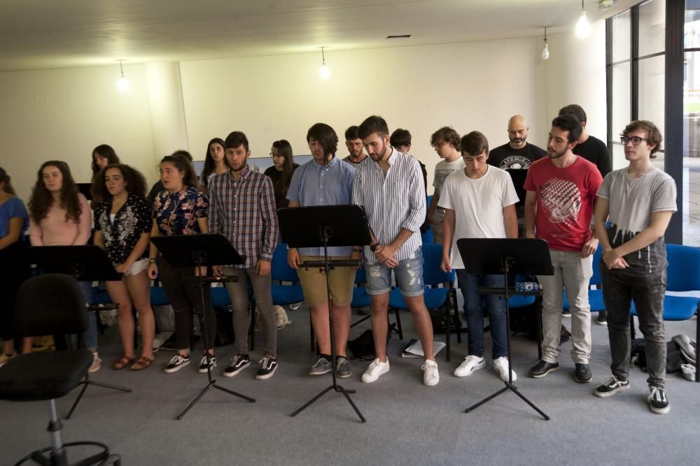 Ensayo del Coro Joven de la Sinfónica de Galicia