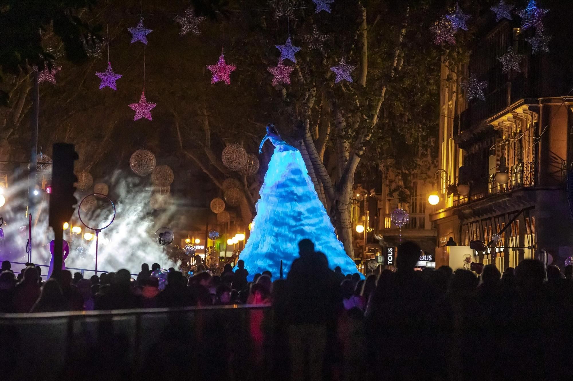 So erlebten die Menschen auf Mallorca das Einschalten der Weihnachtsbeleuchtung in Palma